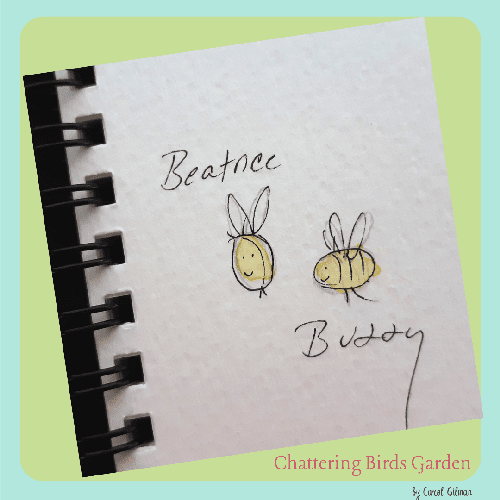 Cute bees.  Garden bees.  Imaginary Garden story.  Poetry about bees.  